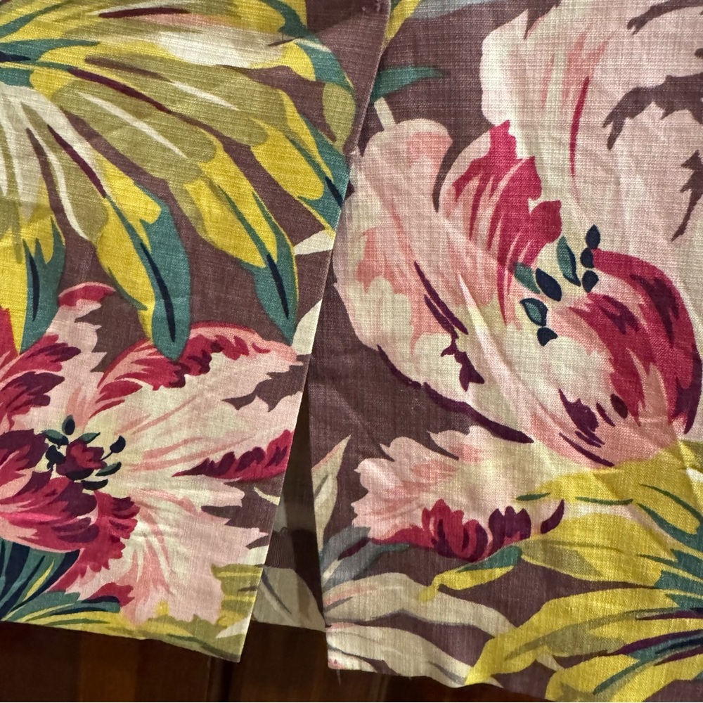Tommy Bahama Stretch Silk Palm & Hibiscus Print Sleeveless Shift Dress Size 6 - Picture 10 of 11